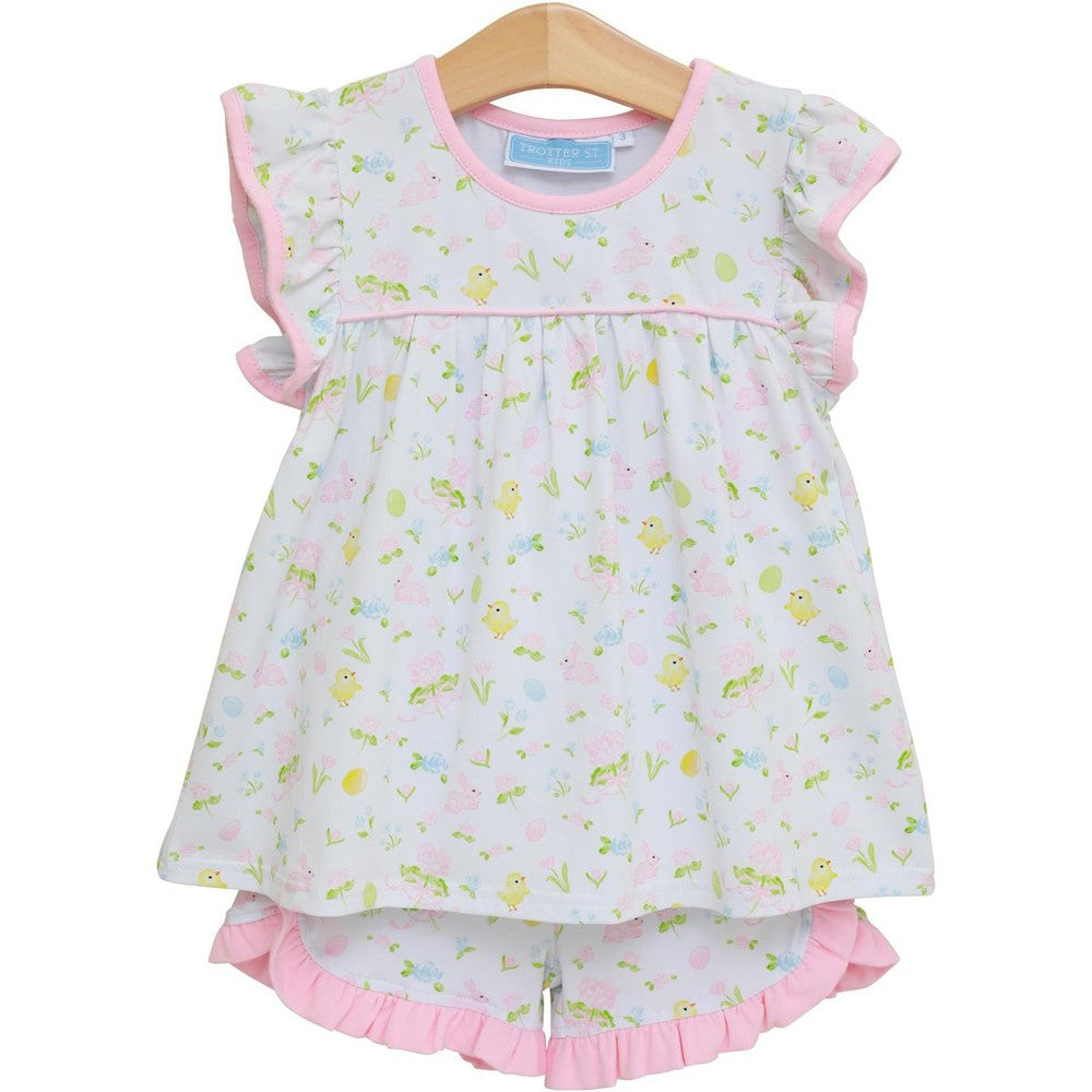 Trotter Street Kids Cottontail / 2 Toddler Trotter Street Kids Cottontail Ruffle Short Set