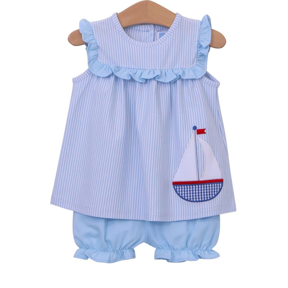 Trotter Street Kids Apparel & Gifts Trotter Street Kids Sailboat Bloomer Set