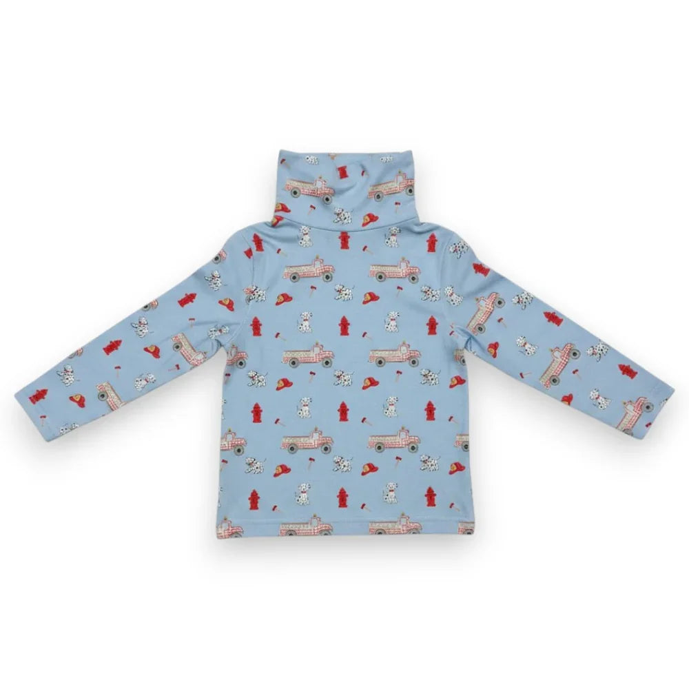 TRUE Red / 12 Mo True Boys Firetruck Turtleneck