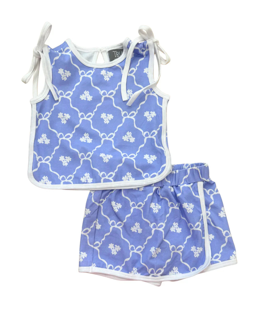 TRUETrue Girls Purple & White Shoulder Tie SetBabysupermarket