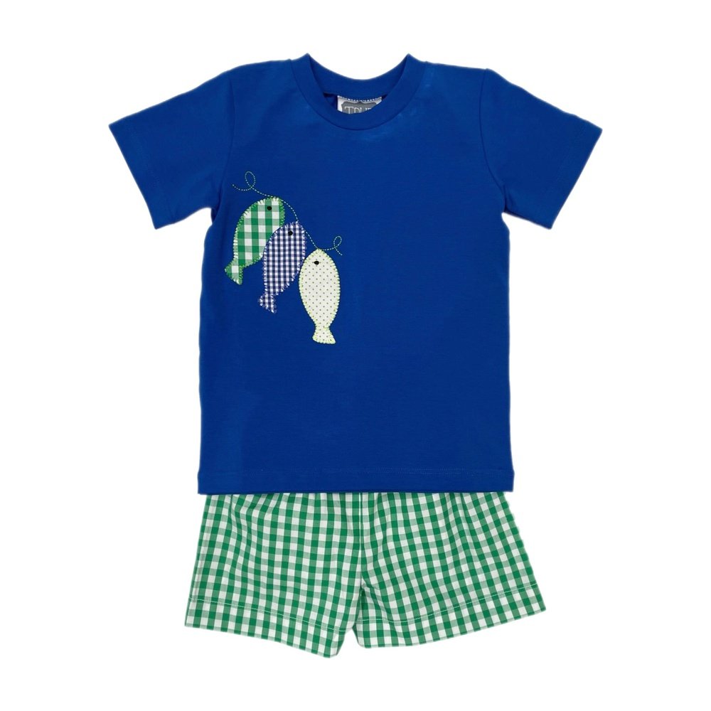 True Explorers Set True String Fish Boys Short Set - Summer Fun for Little Explorers ...