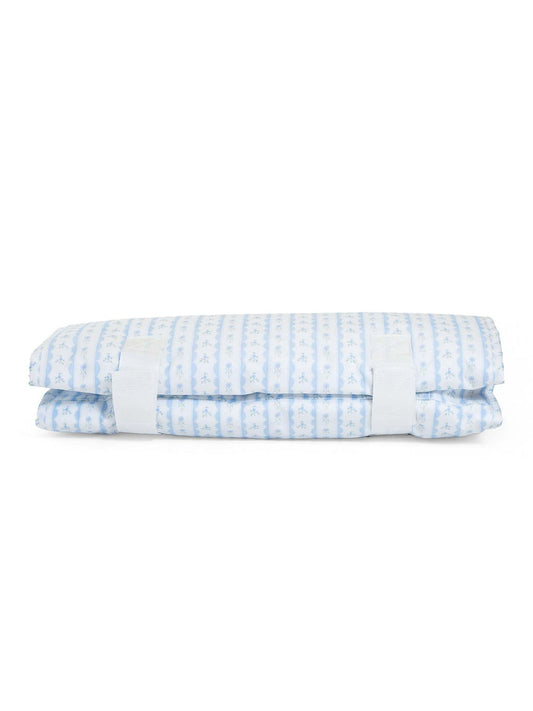 TRVL Design Nap Mat- Rest Up! Ribbon Blue Floral