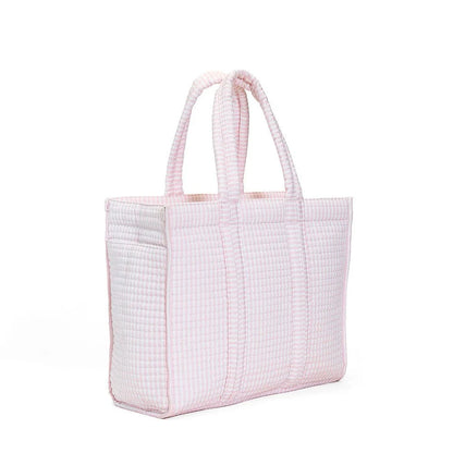 TRVL Design TRVL Design Quilted Go Go Tote - Pimlico Stripe Pink
