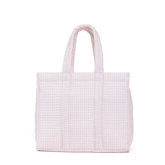 TRVL Design TRVL Design Quilted Go Go Tote - Pimlico Stripe Pink