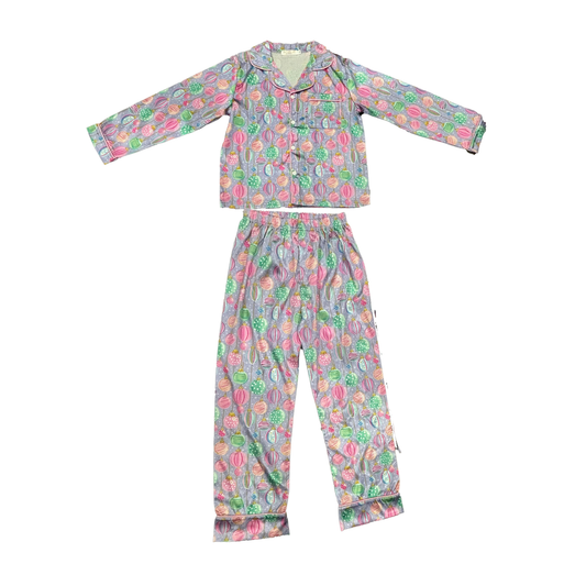 Tweenstyle Girls Loungewear Sets Ornaments Print / 6 Tweenstyle Loungewear Set - Ornaments Print