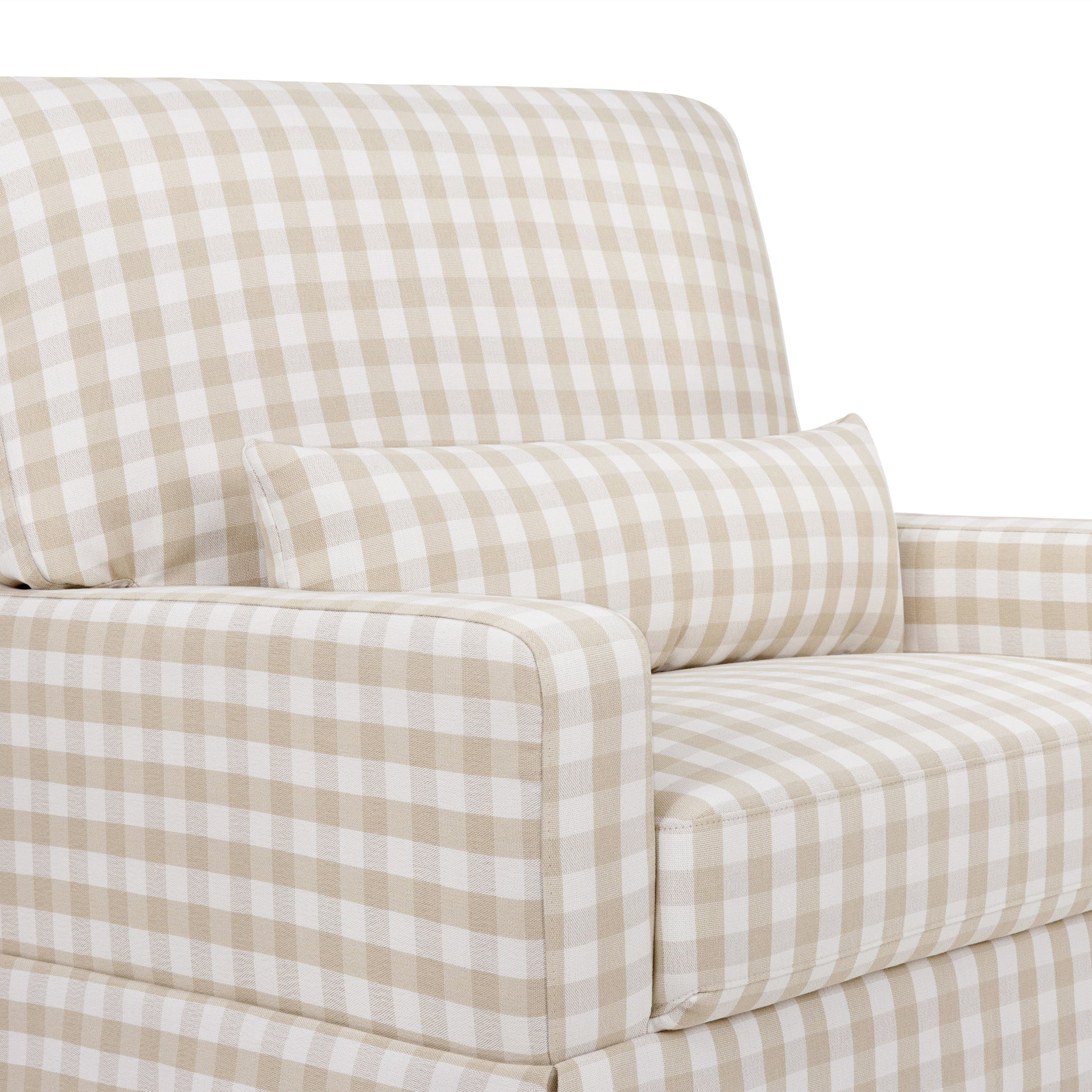Namesake Crawford Pillowback Chair and a Half Comfort Swivel Glider