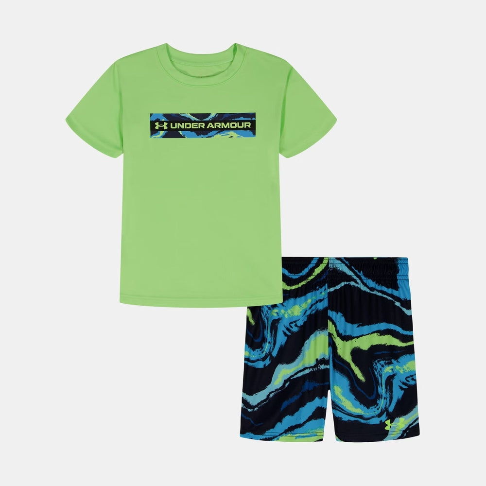 Under Armour Boys Apparel Under Armour Tech Printed Short Sleeve Set