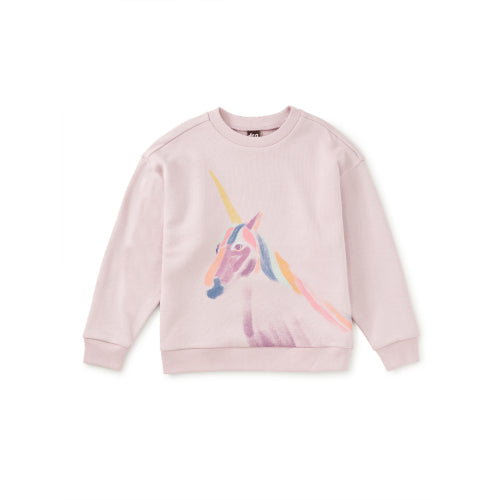 Tea Collection Girls Painted Unicorn Popover