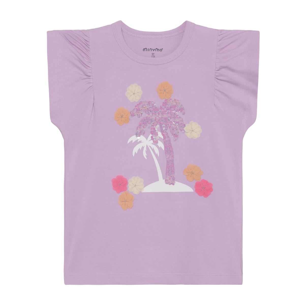 MinymoMinymo Girls Sequin Palm Tree T-ShirtBabysupermarket