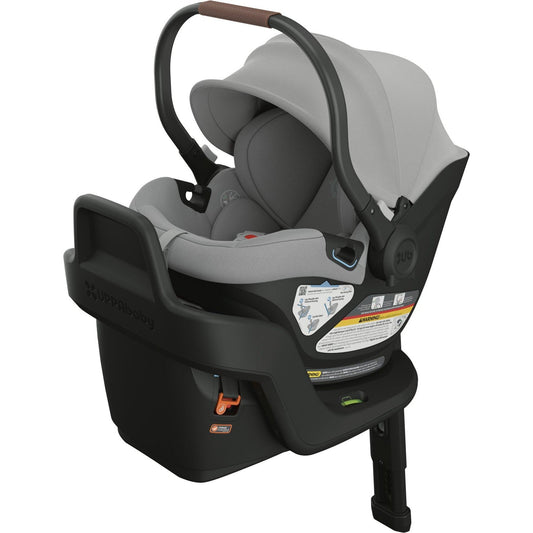 UPPAbaby Car Seats - Infant Anthony (Grey | Chestnut Leather) UPPAbaby Aria Lightweight Infant Car Seat + Base