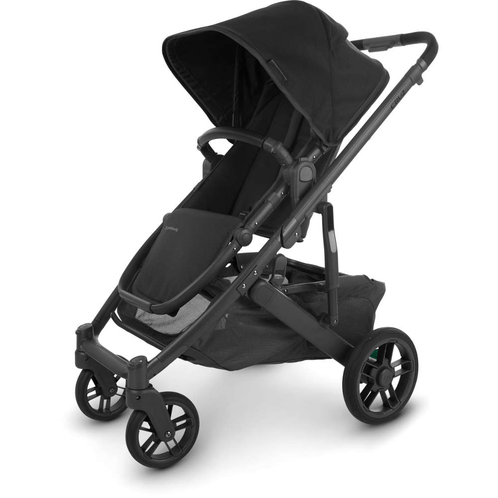 UPPAbaby Strollers - Single Jake (Charcoal | Carbon Frame | Black Leather) UPPAbaby Cruz V2 Stroller