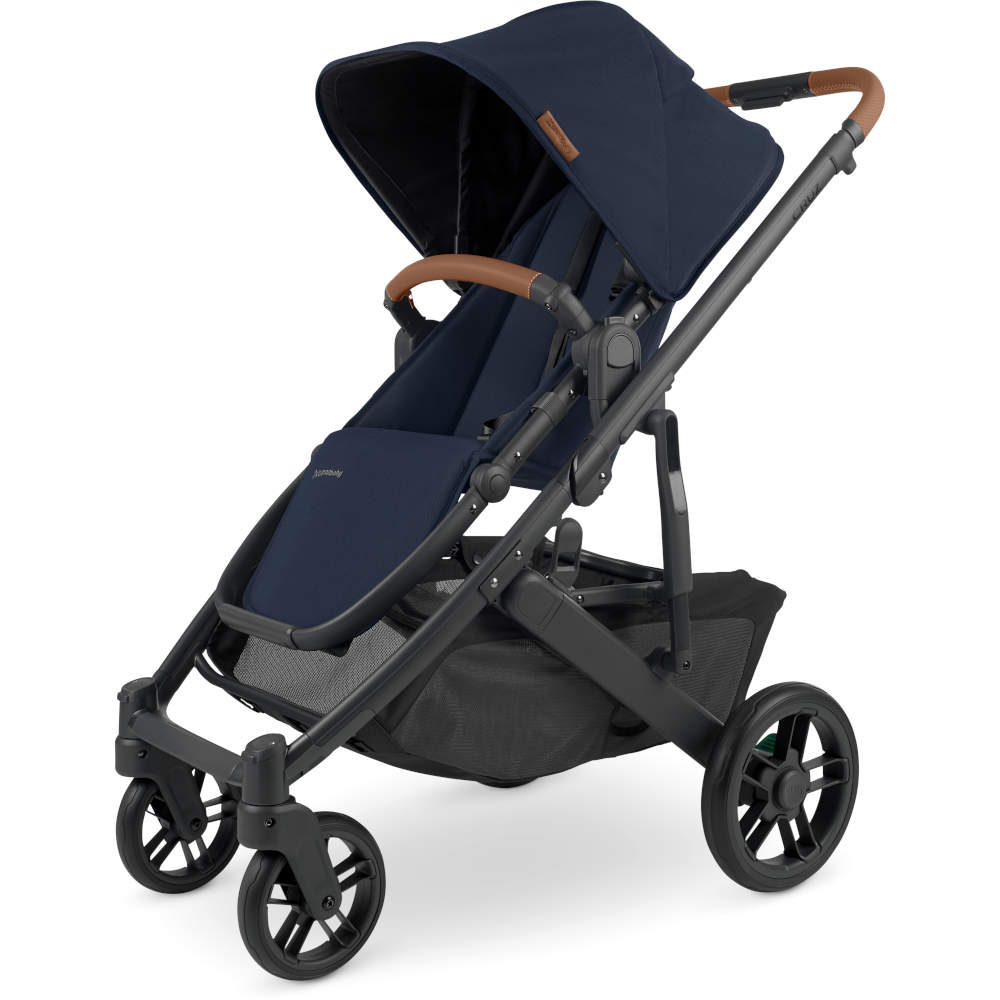 UPPAbaby Strollers - Single Noa (Navy | Carbon Frame | Saddle Leather) UPPAbaby Cruz V2 Stroller