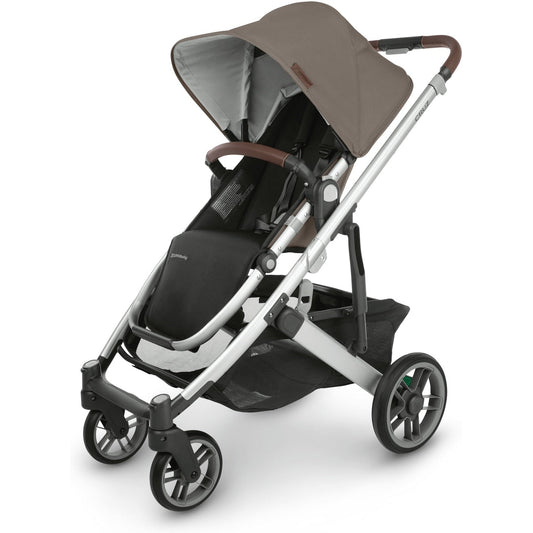 UPPAbaby Strollers - Single Theo (Dark Taupe | Silver Frame | Chestnut Leather) UPPAbaby Cruz V2 Stroller