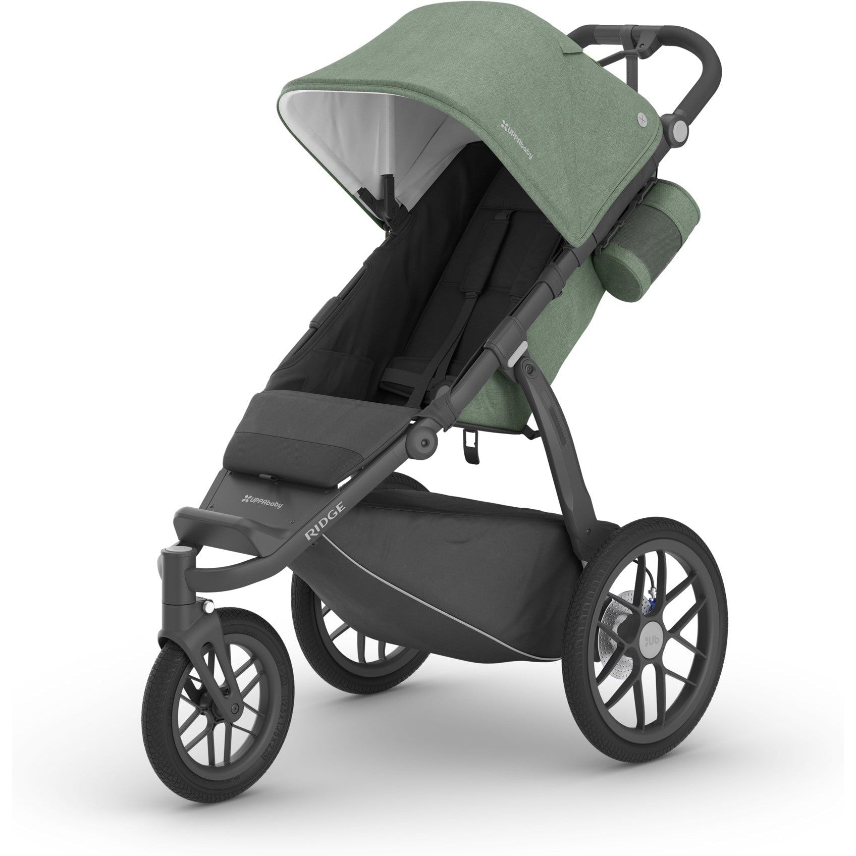 UPPAbaby Strollers - Jogging/All-Terrain Gwen (Green Mélange| Carbon Frame) UPPAbaby Ridge All-Terrain Stroller