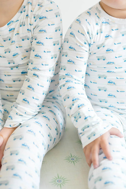 Uptown Baby Uptown Baby Boys Long Sleeve Pajama - Construction Zone