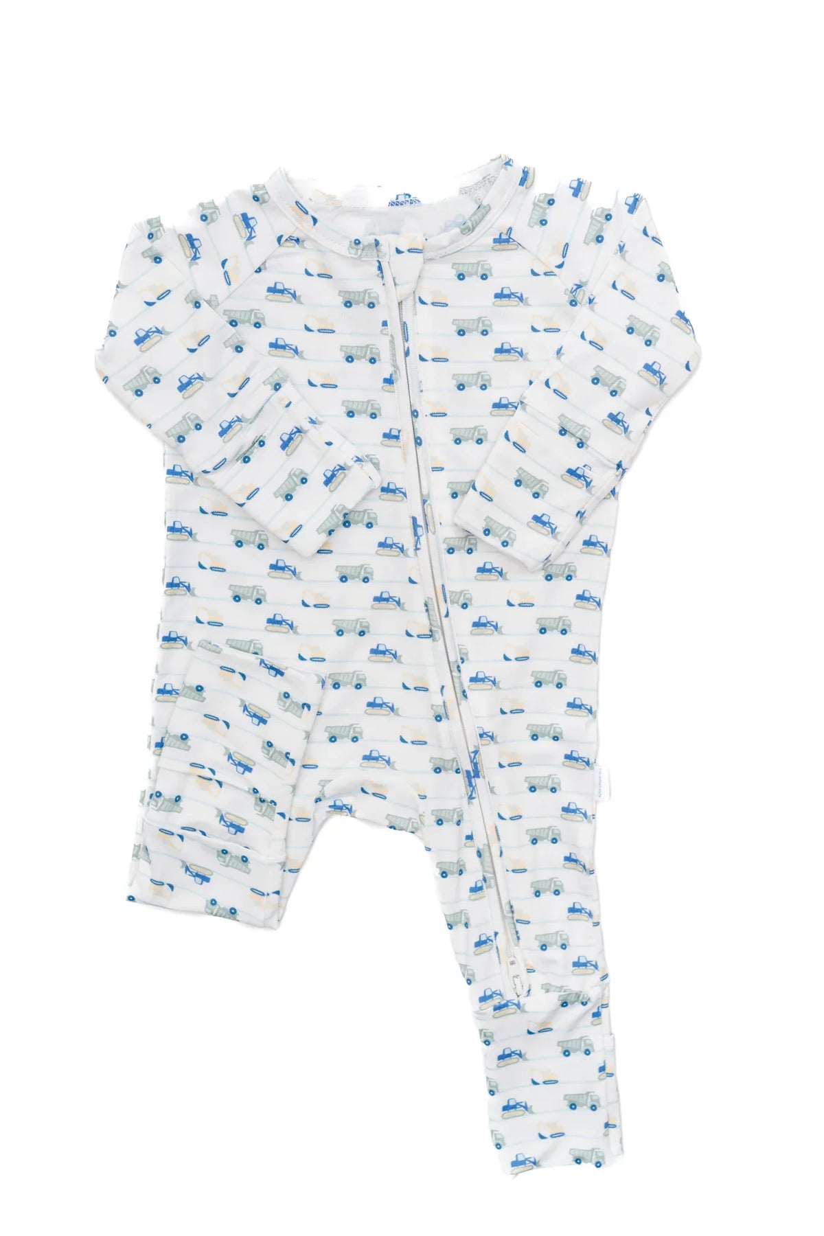 Uptown Baby Construction Zone / 3-6 Mo Uptown Baby Boys Long Sleeve Romper - Construction Zone