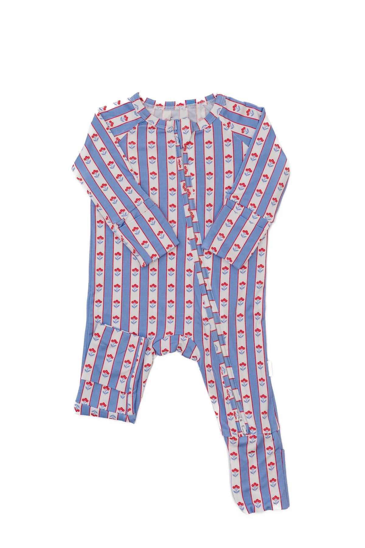 Uptown Baby Scallop Florals / 3-6 Mo Uptown Baby Girls Long Sleeve Romper - Scallop Florals