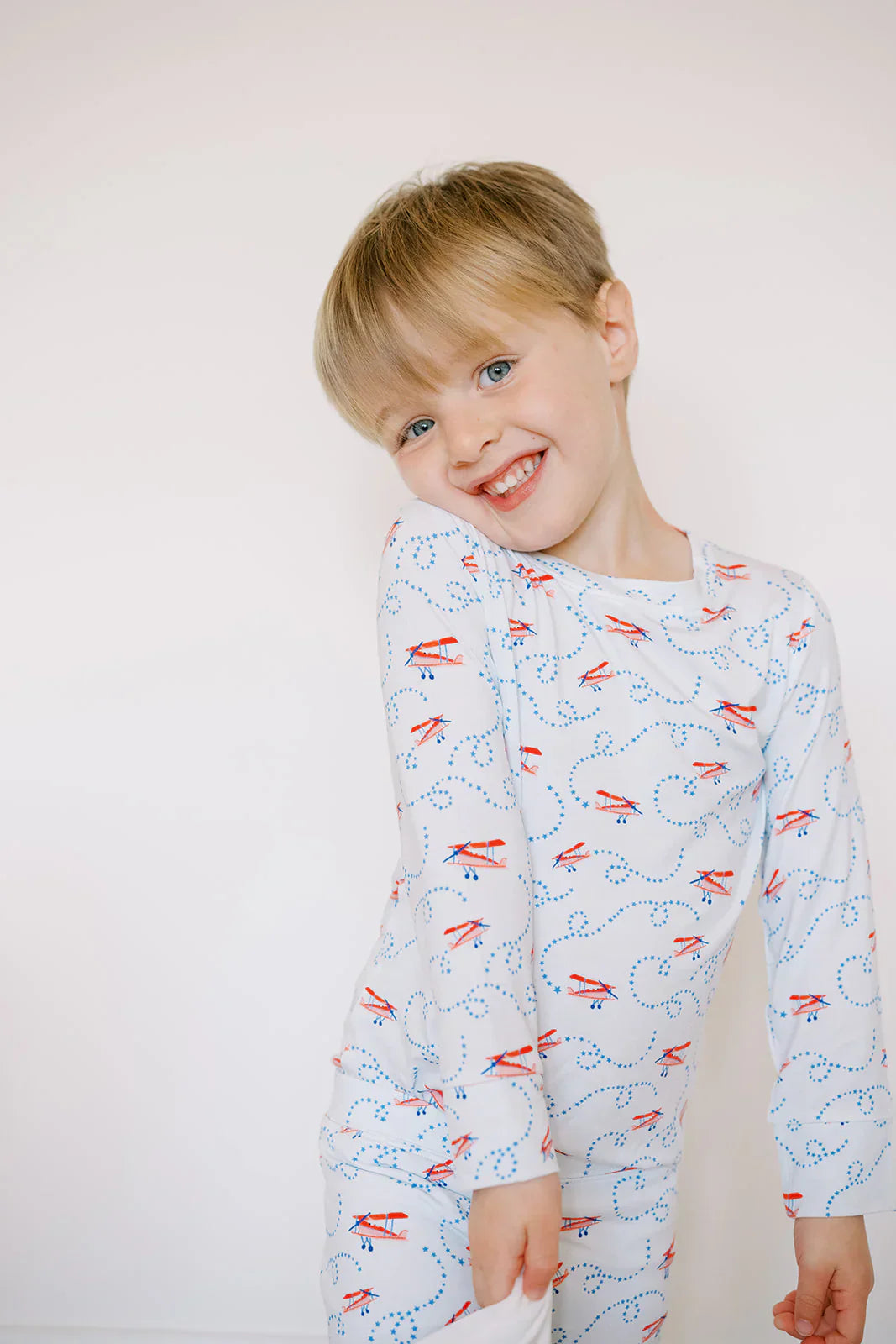 Uptown BabyUptown Baby Long Sleeve Pajamas - AirplanesBabysupermarket