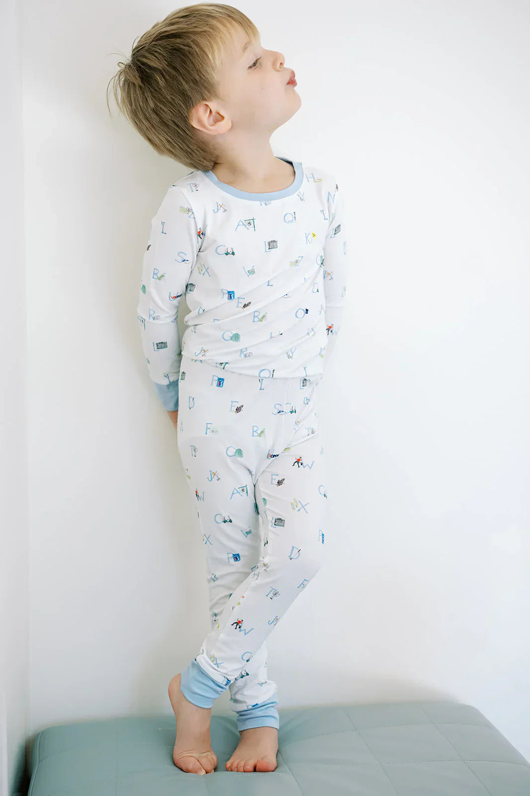 Uptown Baby Long Sleeve Pajamas - Golf ABC's