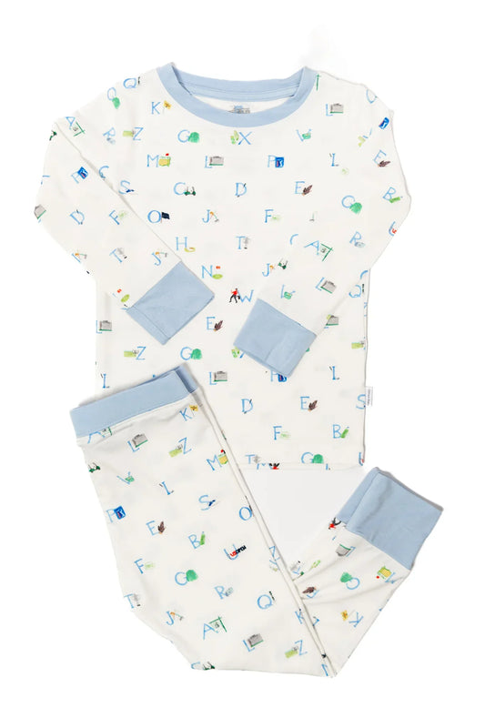 Uptown Baby Long Sleeve Pajamas - Golf ABC's