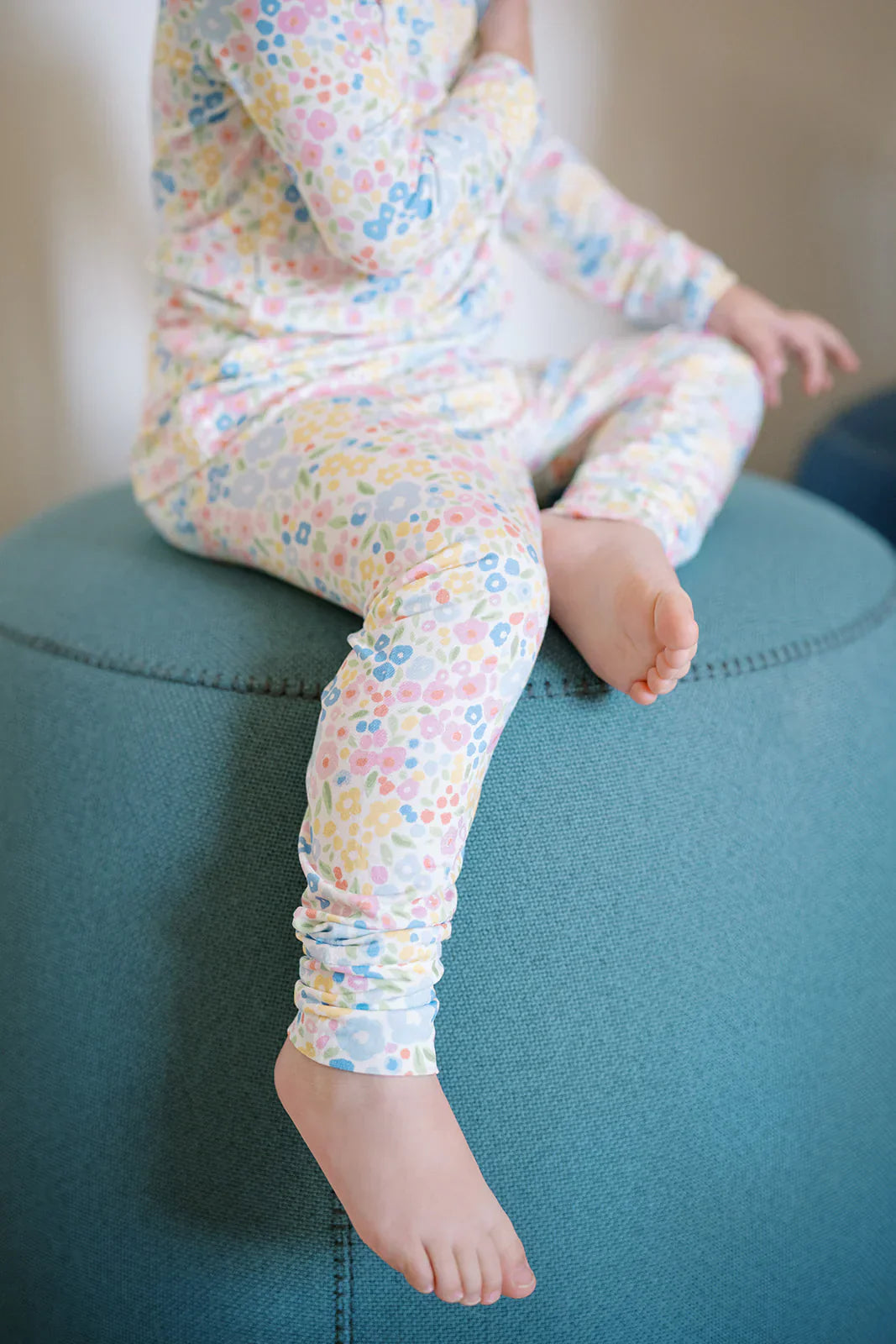 Uptown Baby Long Sleeve Pajamas - Multi-Colored Flowers