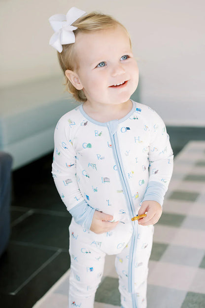 Uptown Baby Infant Uptown Baby Long Sleeve Romper - Golf ABC's