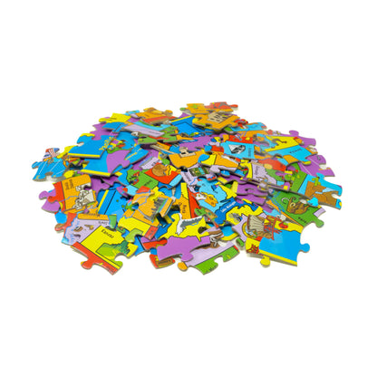 The USA Map Puzzle w/Bonus Trivia Game: 100PC