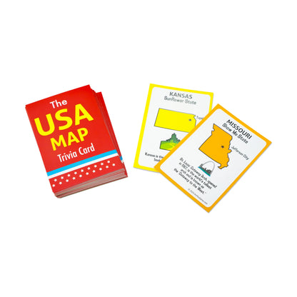 The USA Map Puzzle w/Bonus Trivia Game: 100PC