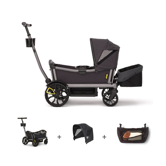 Veer Strollers - Wagon Veer Cruiser City XL Essentials (Cruiser City XL, Basket, Canopy)
