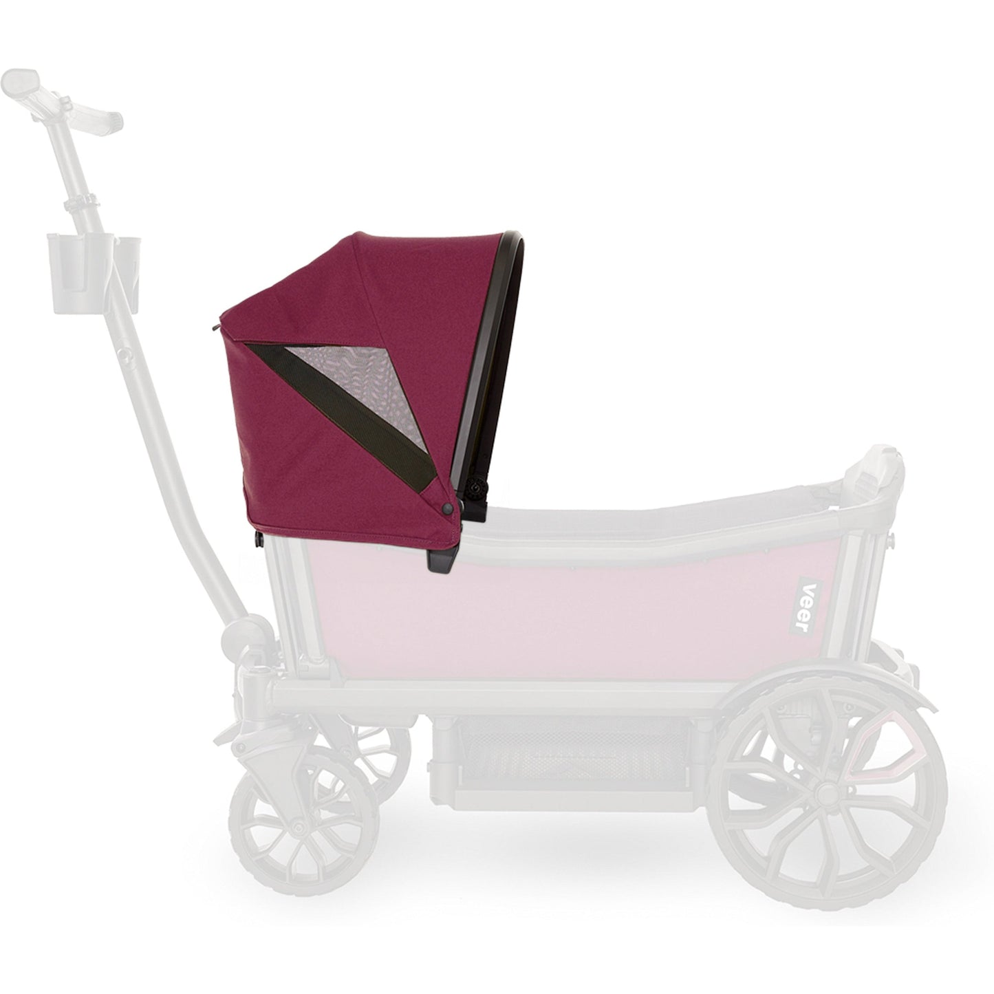 Veer Stroller Accessories Pink Agate Veer Cruiser XL Custom Retractable Canopy