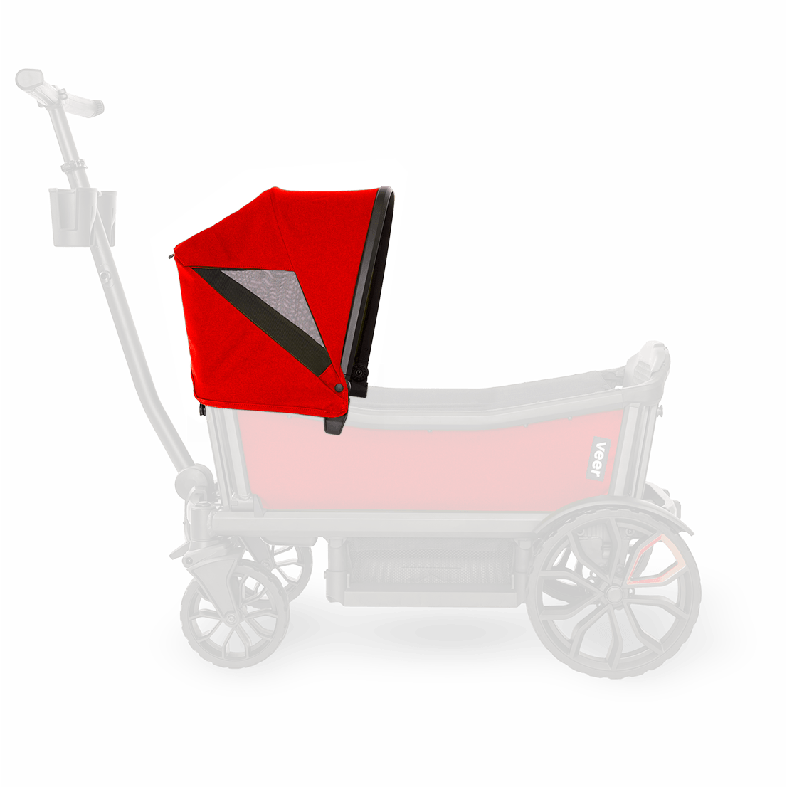 Veer Stroller Accessories Pele Red Veer Cruiser XL Custom Retractable Canopy