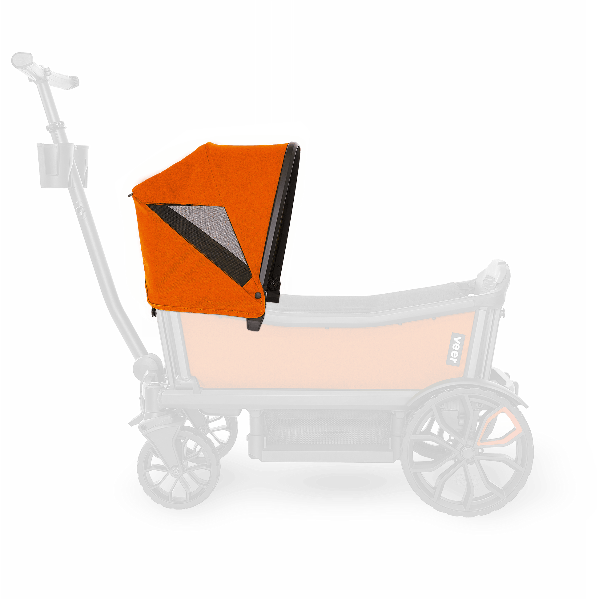 Veer Stroller Accessories Sienna Orange Veer Cruiser XL Custom Retractable Canopy