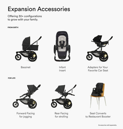Veer Strollers - Jogging/All-Terrain Veer Switch&Jog (Switchback Seat, &Jog Frame)