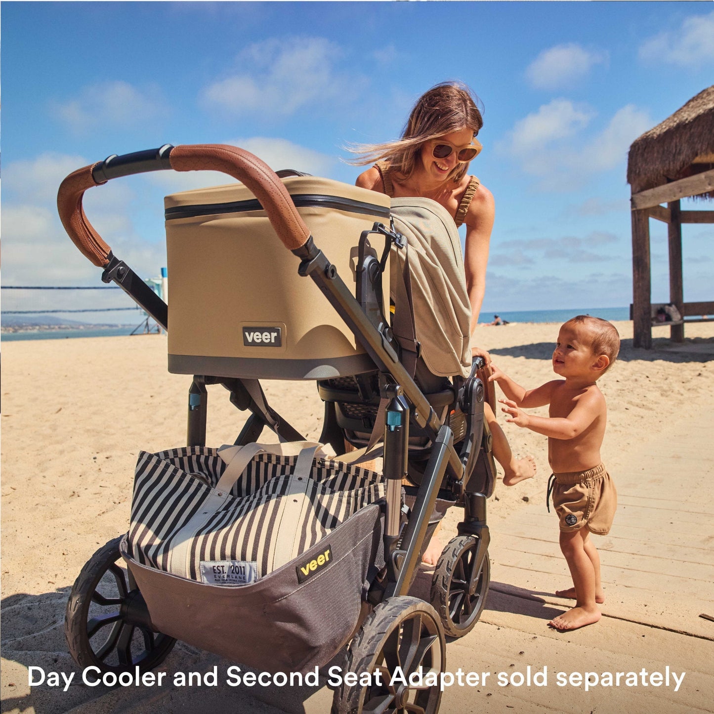 Veer Strollers - Single Veer Switch&Roll Stroller (Switchback Seat, &Roll Frame)