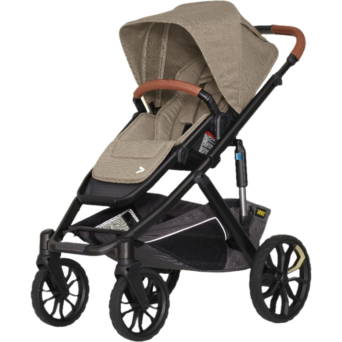 Veer Strollers - Single Brown Mica Veer Switch&Roll Stroller (Switchback Seat, &Roll Frame)