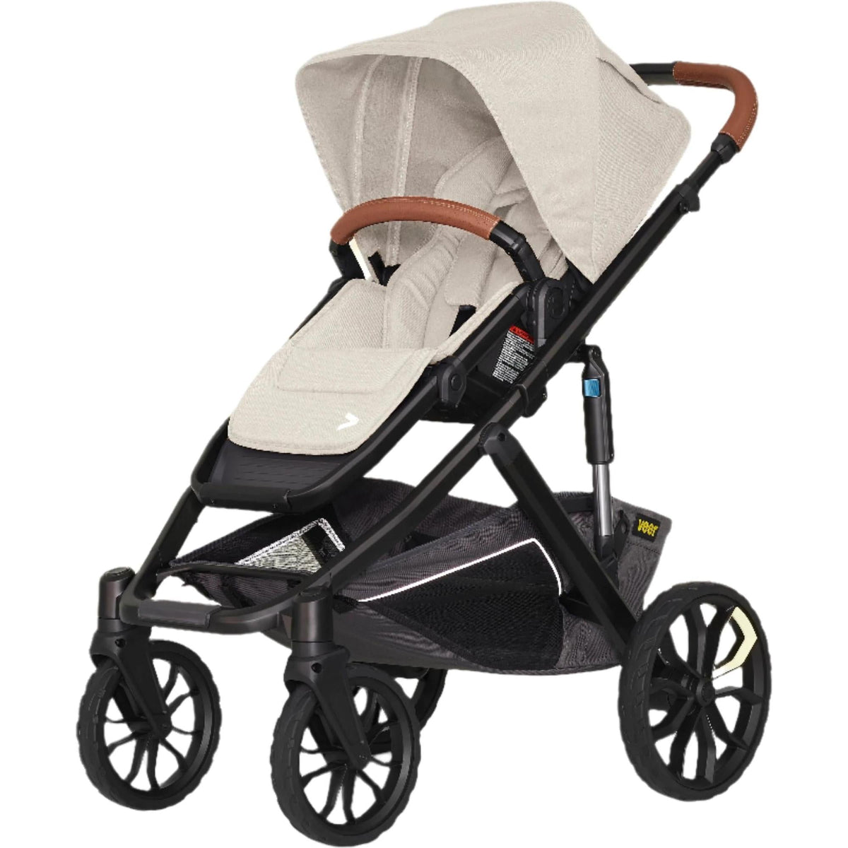 Veer Strollers - Single Natural Veer Switch&Roll Stroller (Switchback Seat, &Roll Frame)