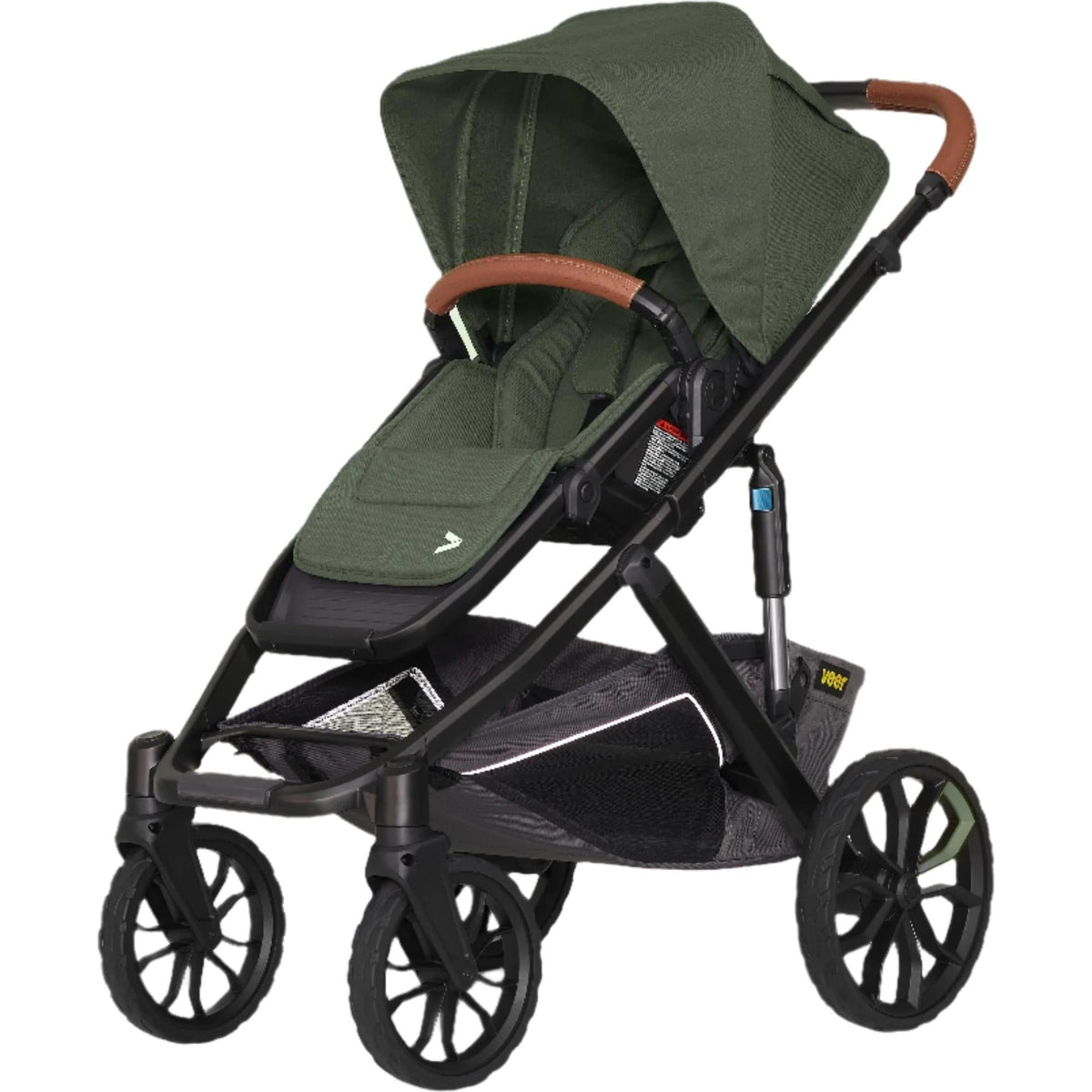 Veer Strollers - Single Green Jasper Veer Switch&Roll Stroller (Switchback Seat, &Roll Frame)