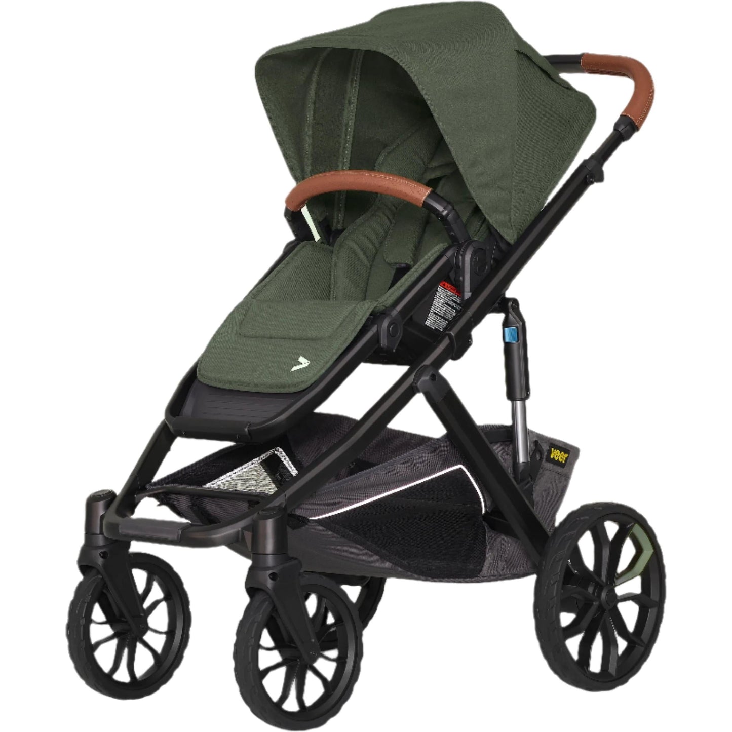 Veer Strollers - Single Green Jasper Veer Switch&Roll Stroller (Switchback Seat, &Roll Frame)