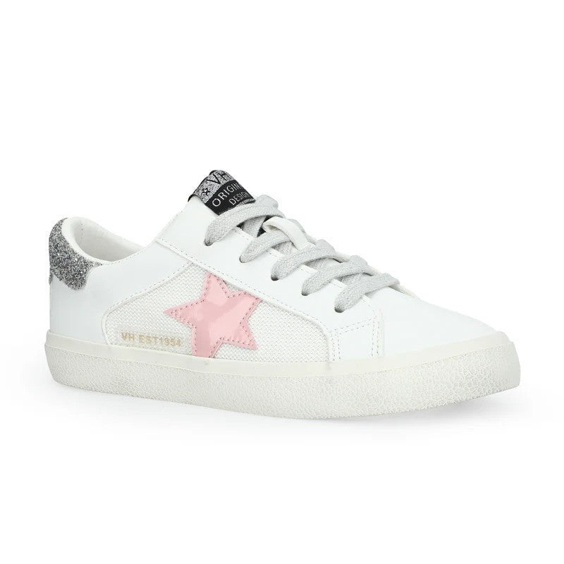Prime Footwear Group Apparel & Gifts Grey Glitter Pink Star / 3 Vintage Havana Kids Maxine Low Top Sneaker