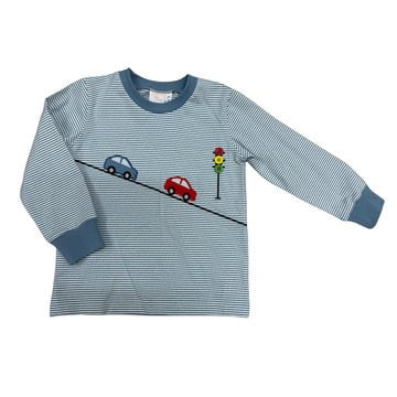 Whimsy Bay Kids Blue / 2 Toddler Whimsy Bay Kids Stop & Go Long Sleeve Shirt
