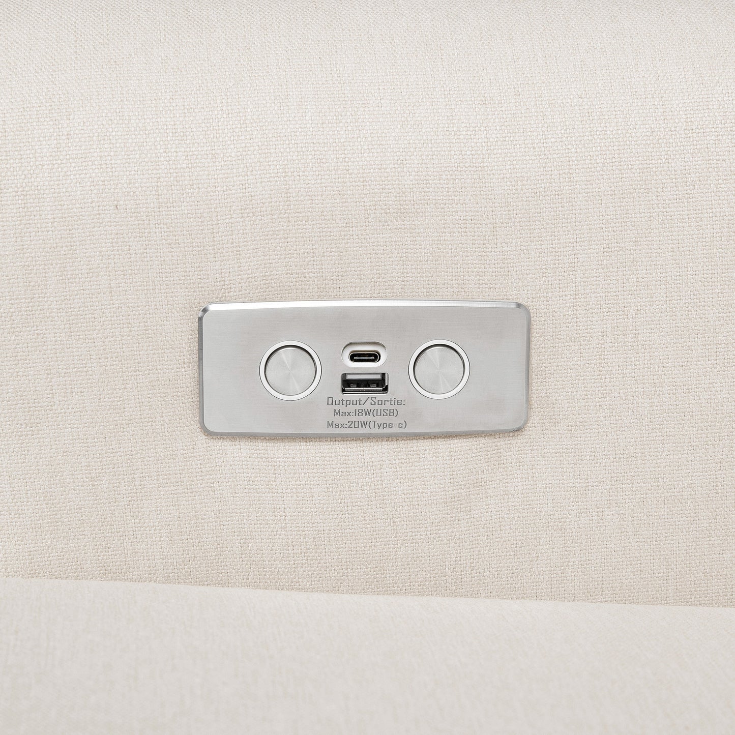 Namesake Harbour Electronic Recliner and Swivel Glider in Eco-Performance Fabric with USB port | Water Repellent & Stain Resistant