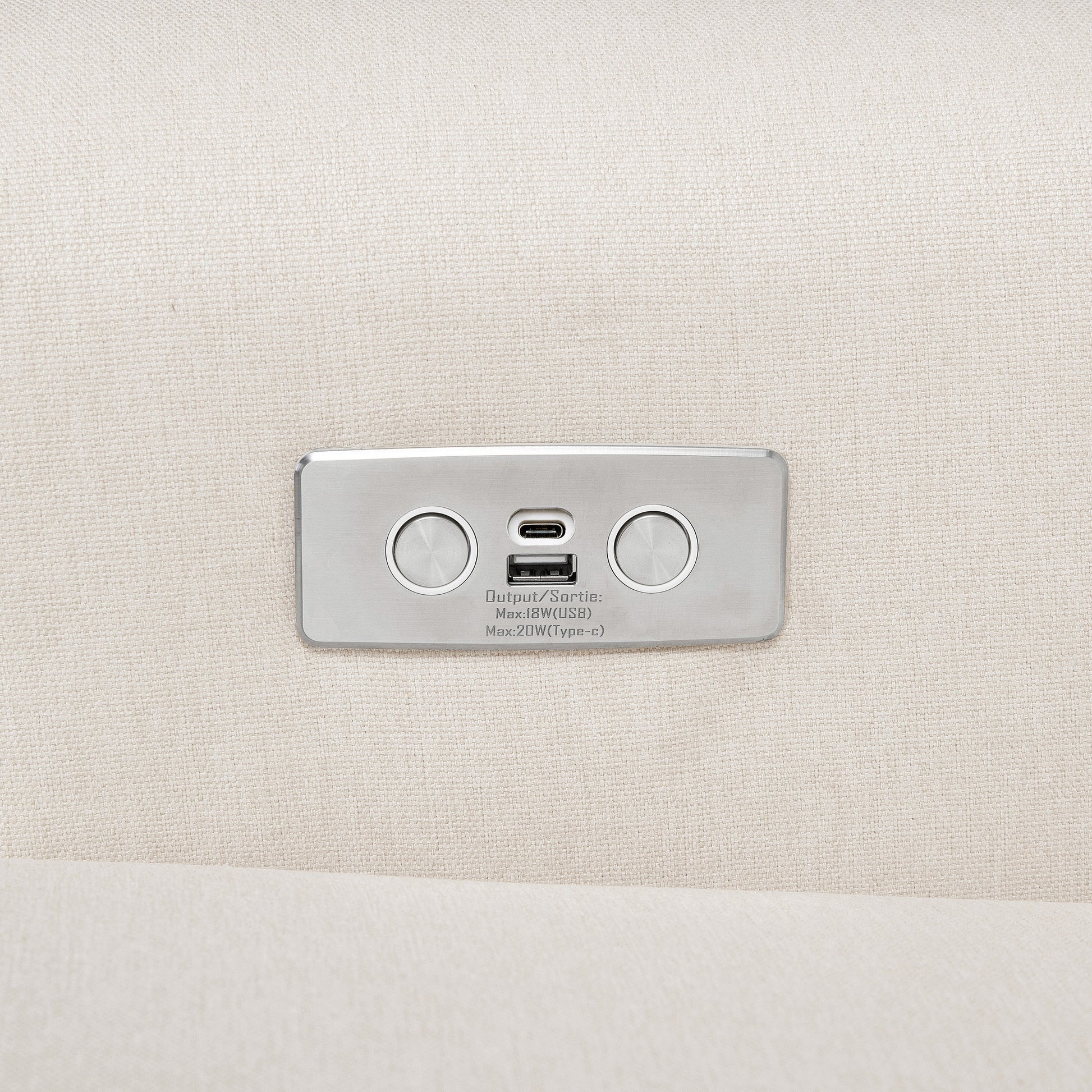 Namesake Harbour Electronic Recliner and Swivel Glider in Eco-Performance Fabric with USB port | Water Repellent & Stain Resistant