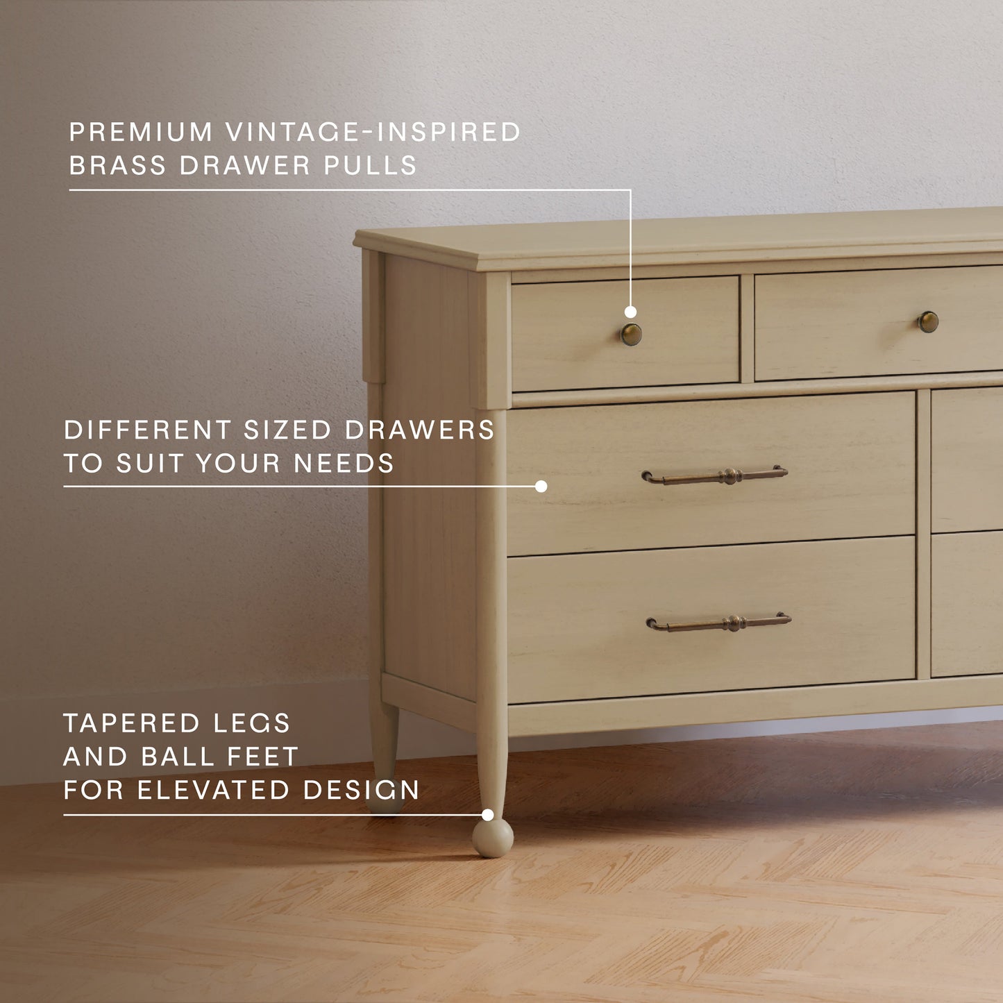 Namesake Alouette 7-Drawer Wide Dresser 56”