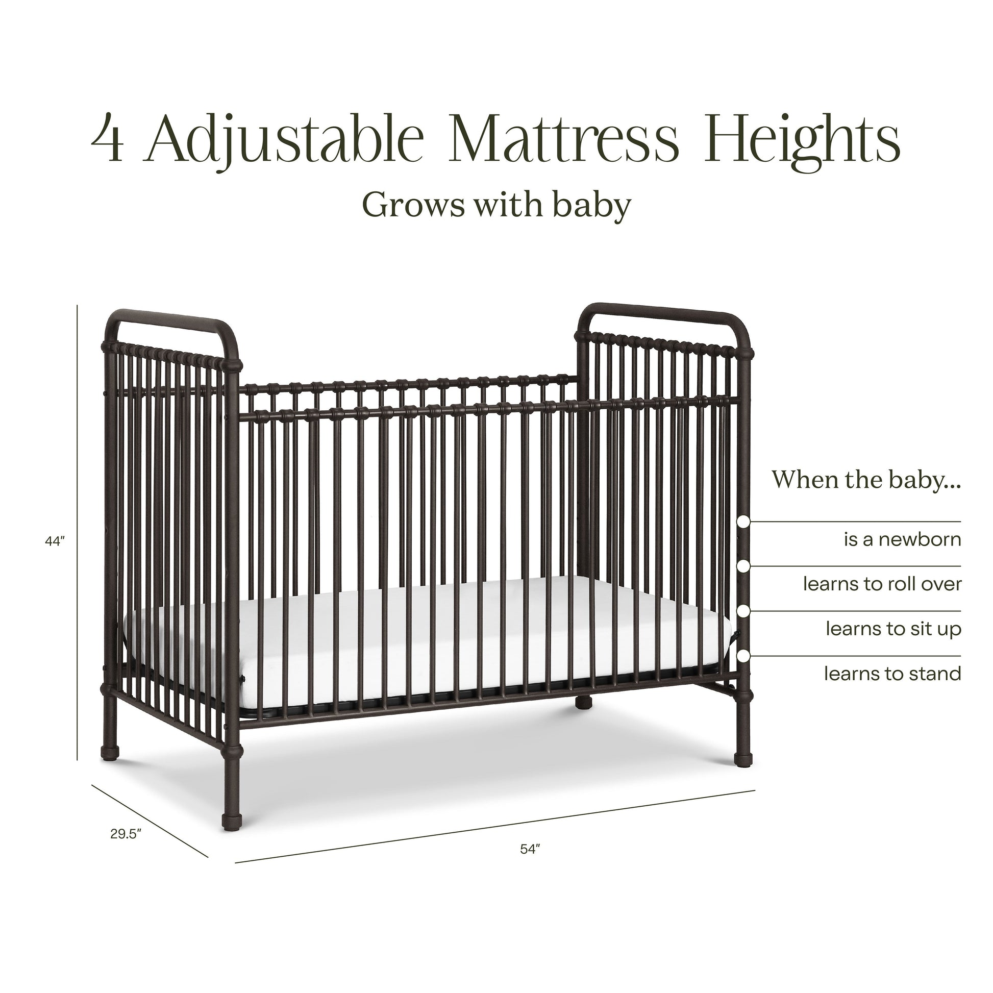 Namesake Abigail 3-in-1 Convertible Crib