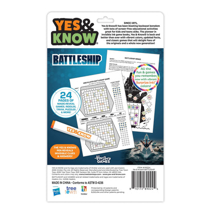 Tree Town Toys Toys / Activity Yes & Know - Battleship