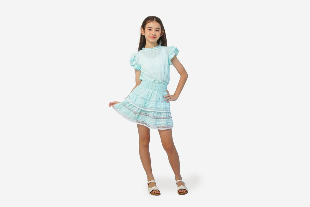 Joyous & Free Lennon Dress - Mint Swiss Dot