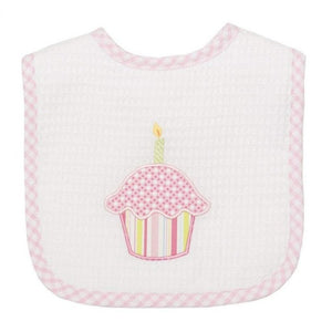 3 Marthas Feeding Bib Pink Cupcake