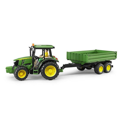 Bruder John Deere 5115M Tractor with trailer