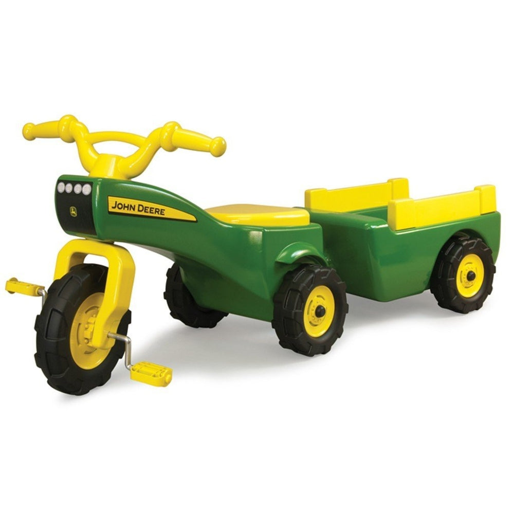 John Deere Pedal Trike with Cart