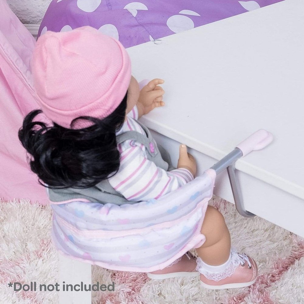 Adora Charisma Baby Doll Classic Pastel Pink Feeeding Seat